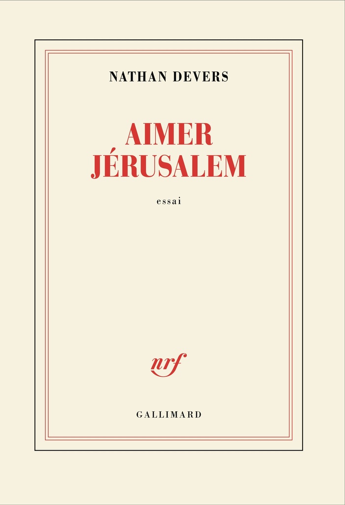 [9782073151438] Aimer Jérusalem