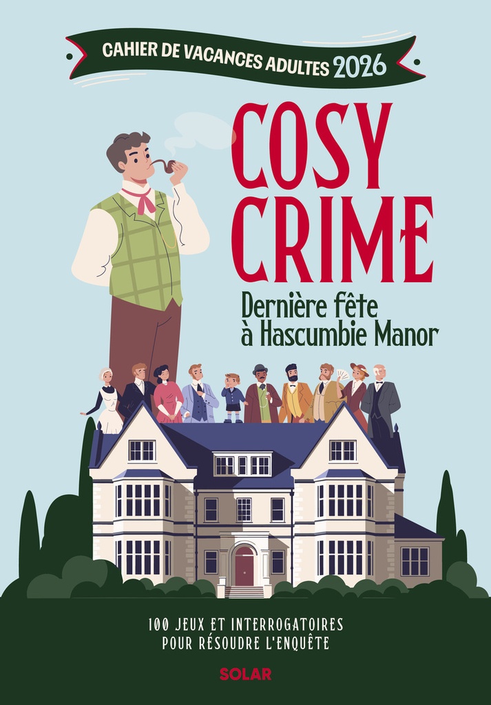 [9782263193996] Cahier de vacances adultes 2026 - Cosy Crime - Dernière fête à Hascumbie Manor
