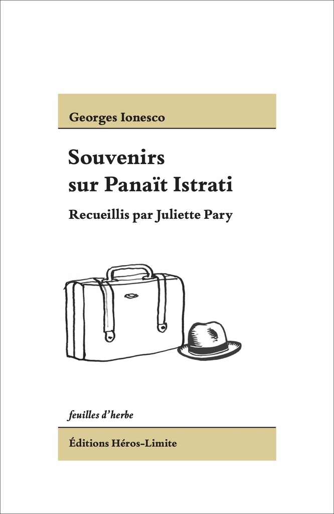 [9782889551354] Souvenirs sur Panaït Istrati
