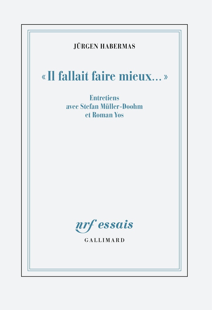 [9782073123374] "Il fallait faire mieux..."