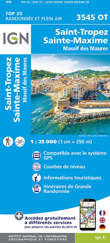 [9782758555995] 3545OT SAINT TROPEZ - SAINTE MAXIME MASSIF DES MAURES
