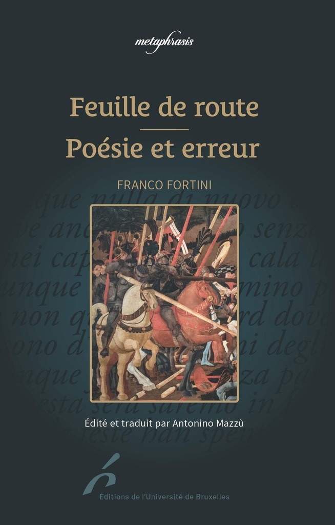 [9782800419534] Feuille de route / Poésie et erreur