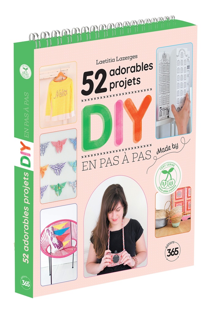 [9782383828211] 52 adorables projets DIY en pas à pas made by Vert Cerise
