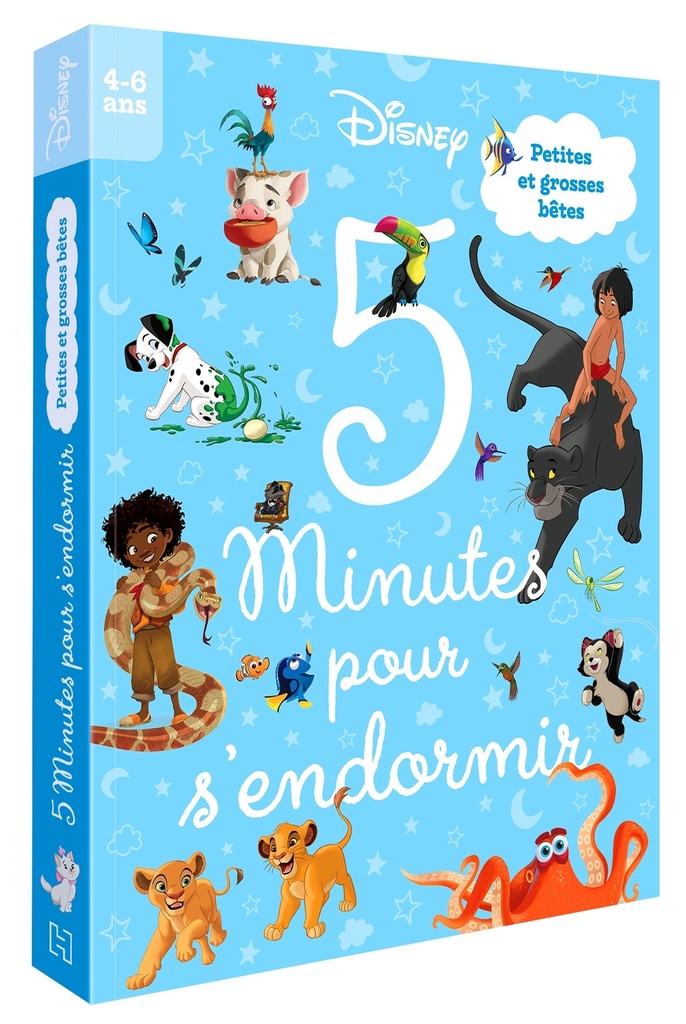 [9782017367710] DISNEY - 5 Minutes pour s'endormir - Petites et grosses bêtes - Animaux, vol. 2