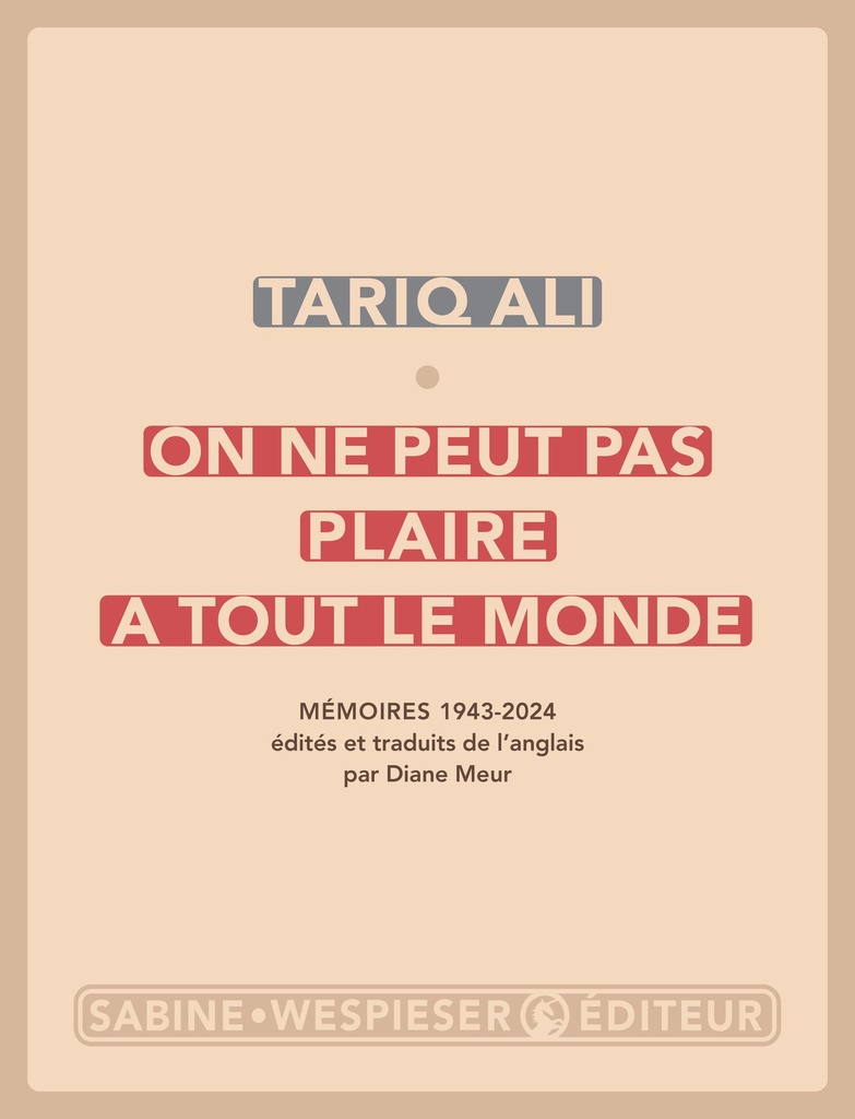 [9782848056043] On ne peut pas plaire à tout le monde