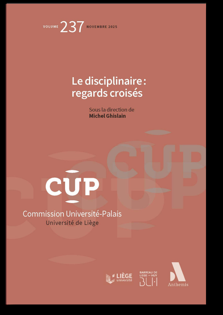 [9782807215559] LE DISCIPLINAIRE : REGARDS CROISES - VOL237