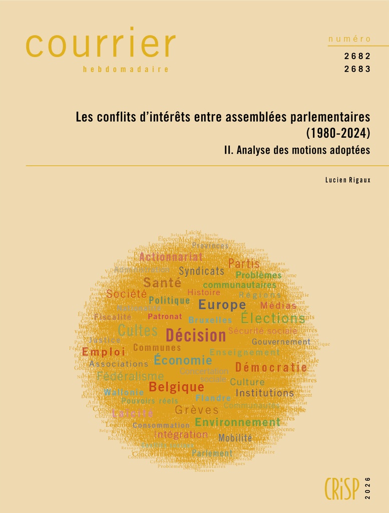 [9782870753767] CH2682-2683-Les conflits d’intérêts entre assemblées parlementaires (1980-2024)