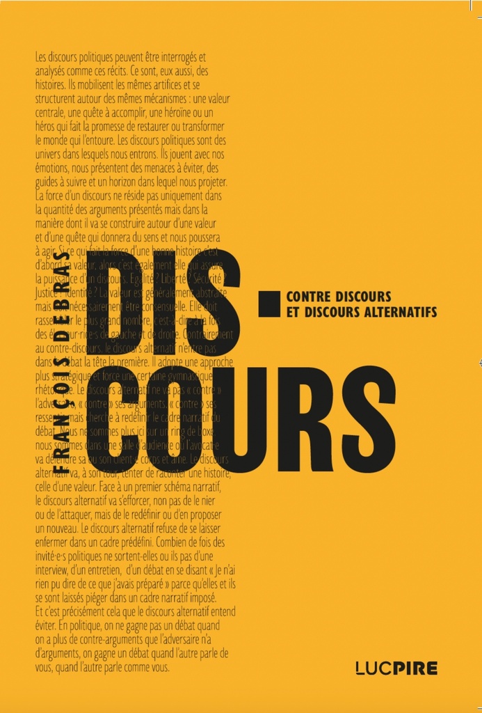 [9782931190326] DISCOURS : CONTRE DISCOURS ET DISCOURS ALTERNATIFS