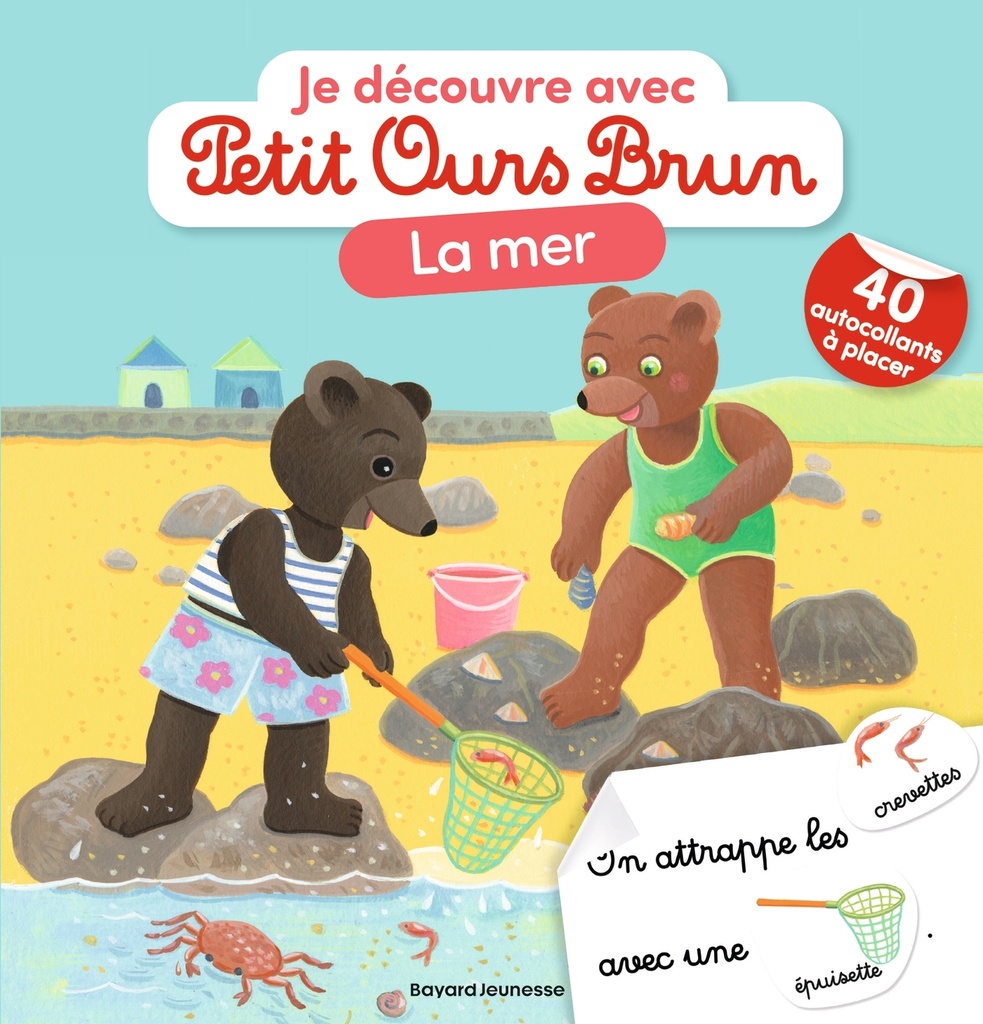 [9791036382482] Je découvre la mer avec Petit Ours Brun - Premiers autocollants - Dès 3 ans