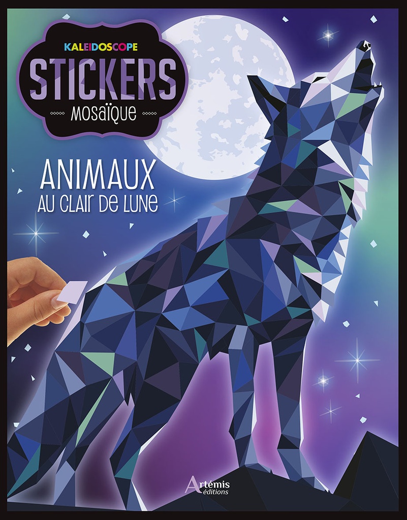 [9782816025620] ANIMAUX AU CLAIR DE LUNE - STICKERS MOSAIQUE