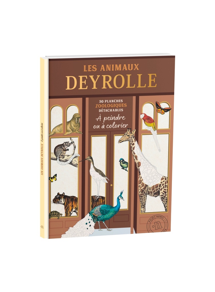 [9782488387408] Les Animaux Deyrolle à colorier - Livre de coloriage adulte, illustrations naturalistes, planches détachables, relaxation créative
