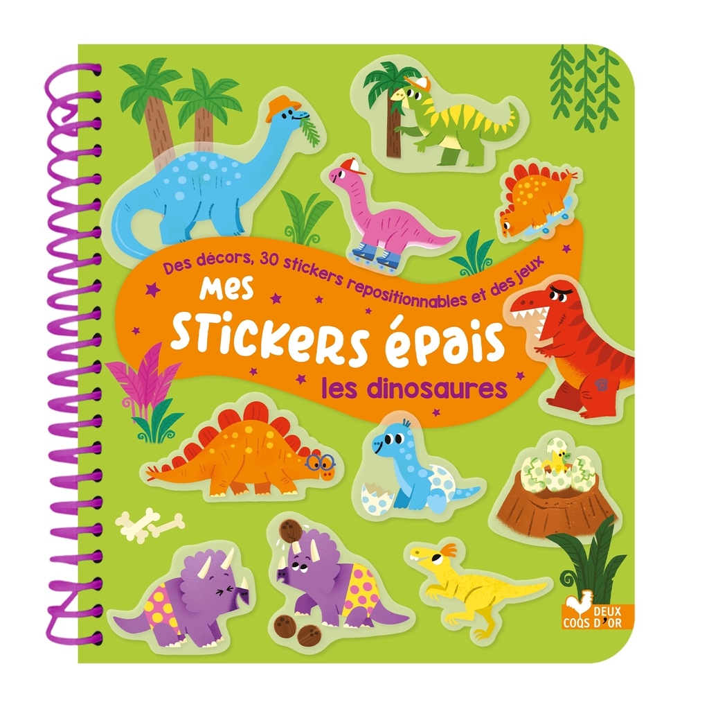 Mes stickers épais - les dinosaures