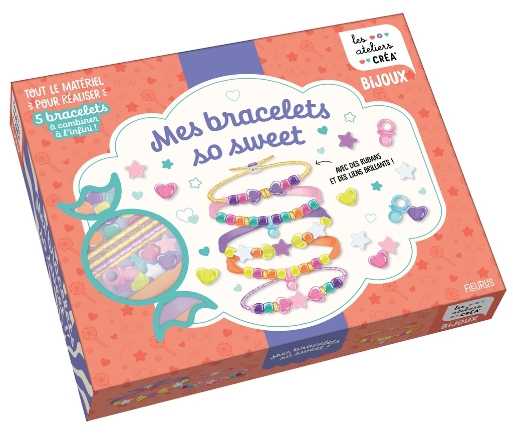 [9782215202165] Mes bracelets so sweet - Avec des rubans et des liens brillants