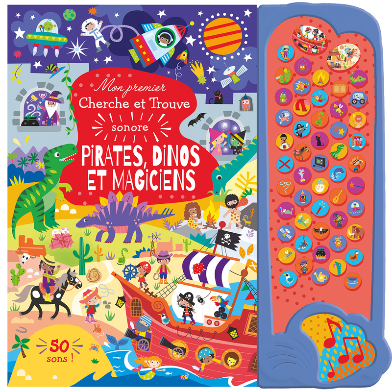 [9782384536900] Mon premier cherche et trouve sonore - Pirates, dinos et magiciens