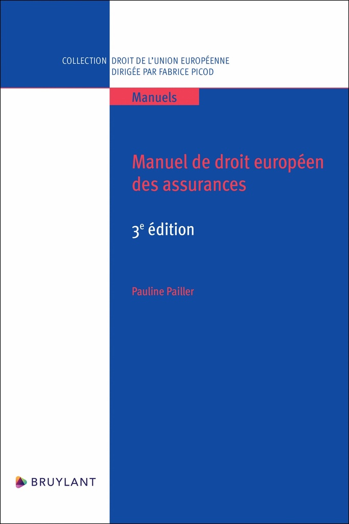 [9782802775799] Manuel de droit européen des assurances