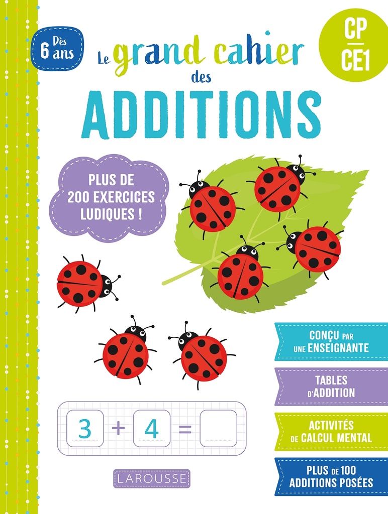 [9782036091191] Le grand cahier des additions - CP/CE1