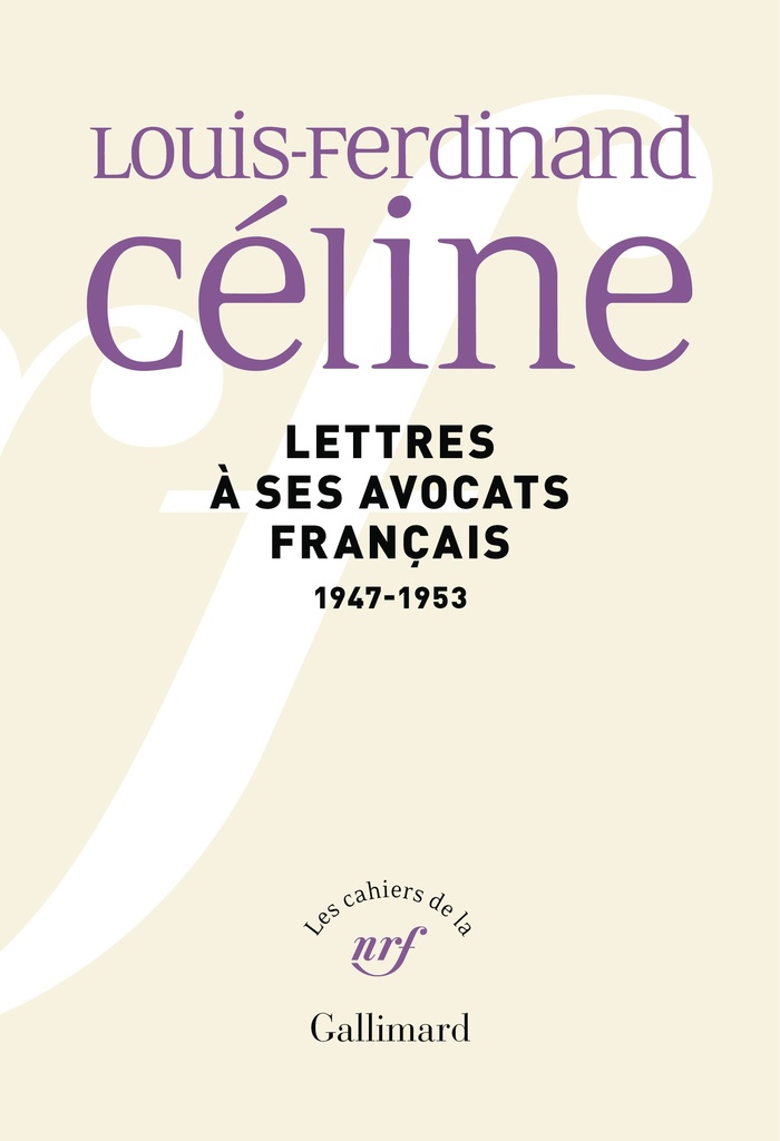 [9782073148346] Lettres à ses avocats français