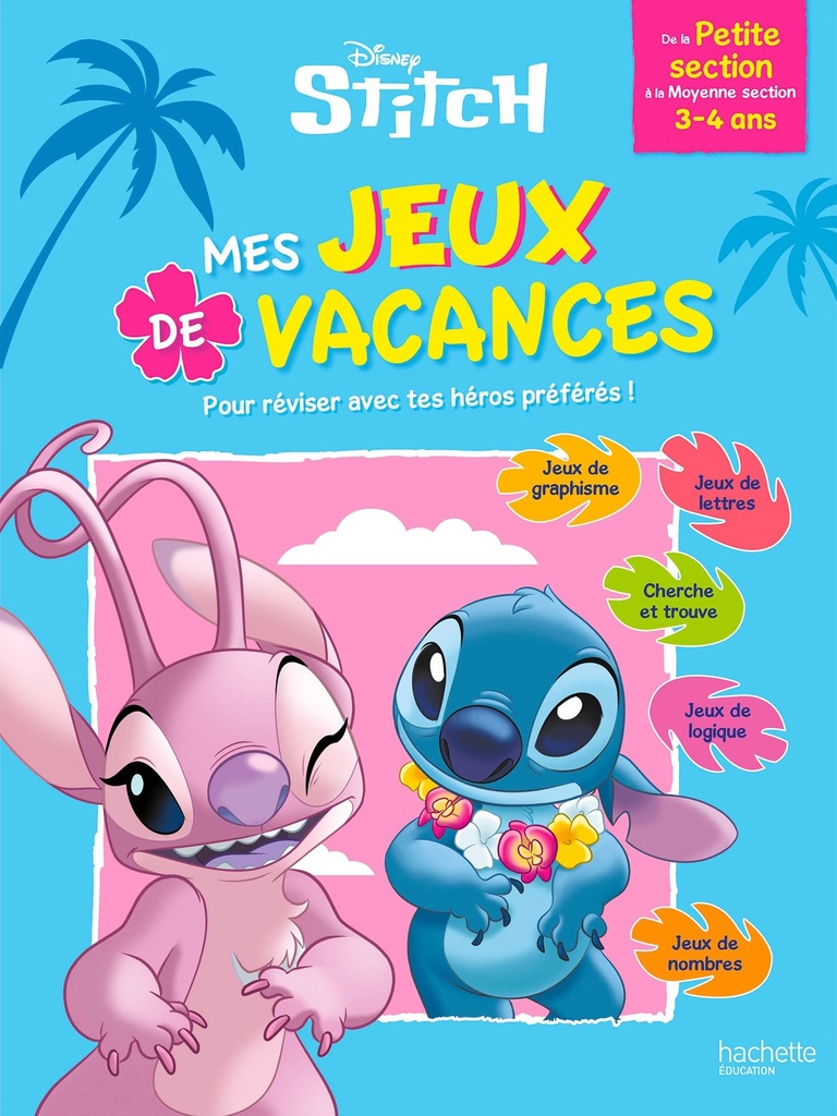 [9782017362685] Disney - Stitch - Mes jeux de vacances 2026 - De la Petite Section à la Moyenne Section