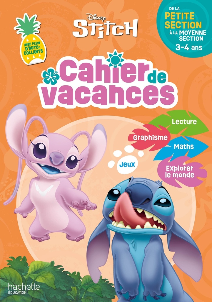 [9782017362661] Disney - Stitch - Cahier de vacances 2026 - De la Petite Section à la Moyenne Section