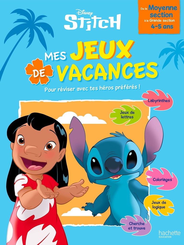 [9782017362708] Disney - Stitch - Mes jeux de vacances 2026 - De la Moyenne Section à la Grande Section