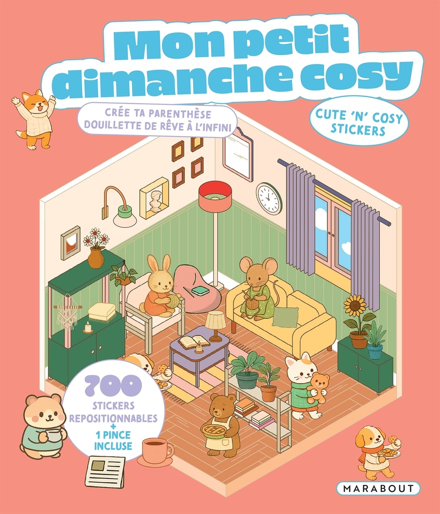 [9782501203289] Mon petit dimanche cosy - Cute 'n' cosy stickers