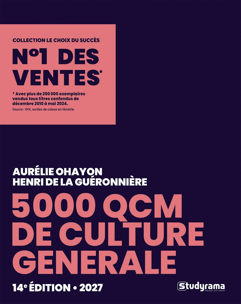 [9782759059942] 5000 QCM de culture générale 2027