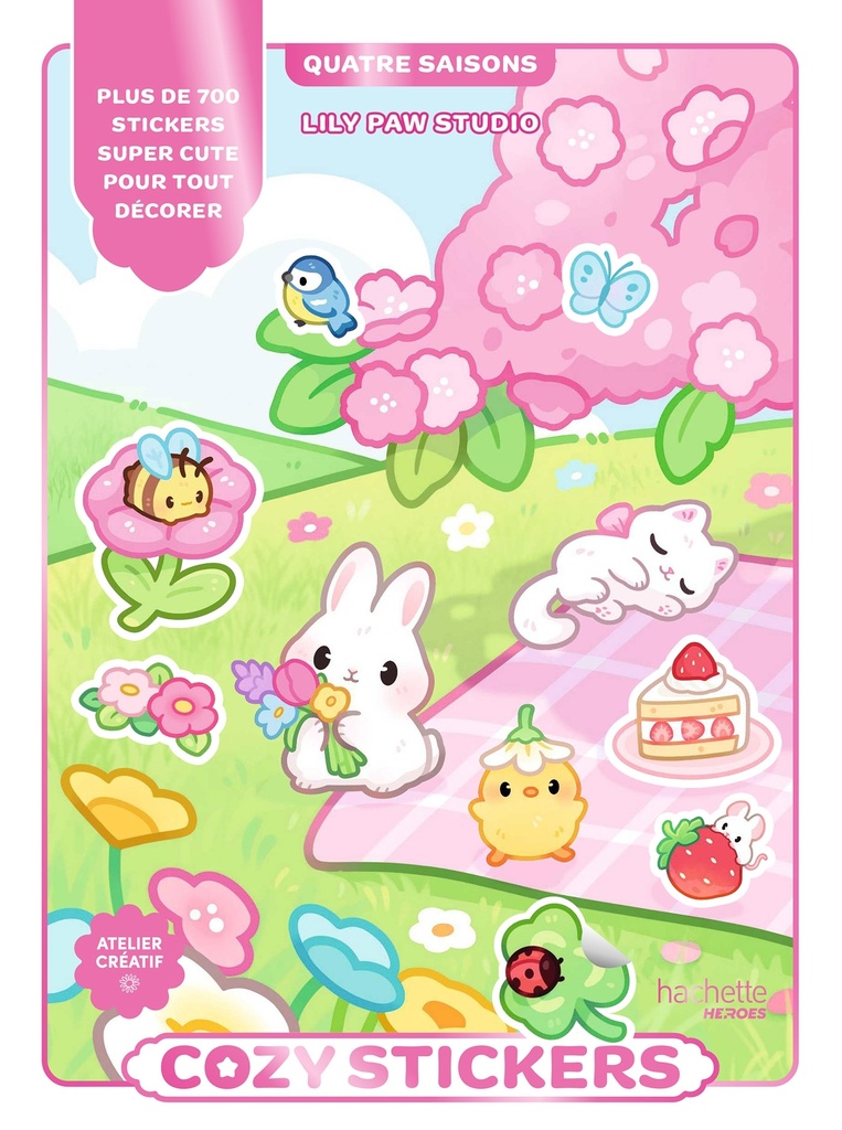 [9782017378037] Cozy Stickers Quatre saisons - Plus de 700 stickers par Lily Paw Studio !