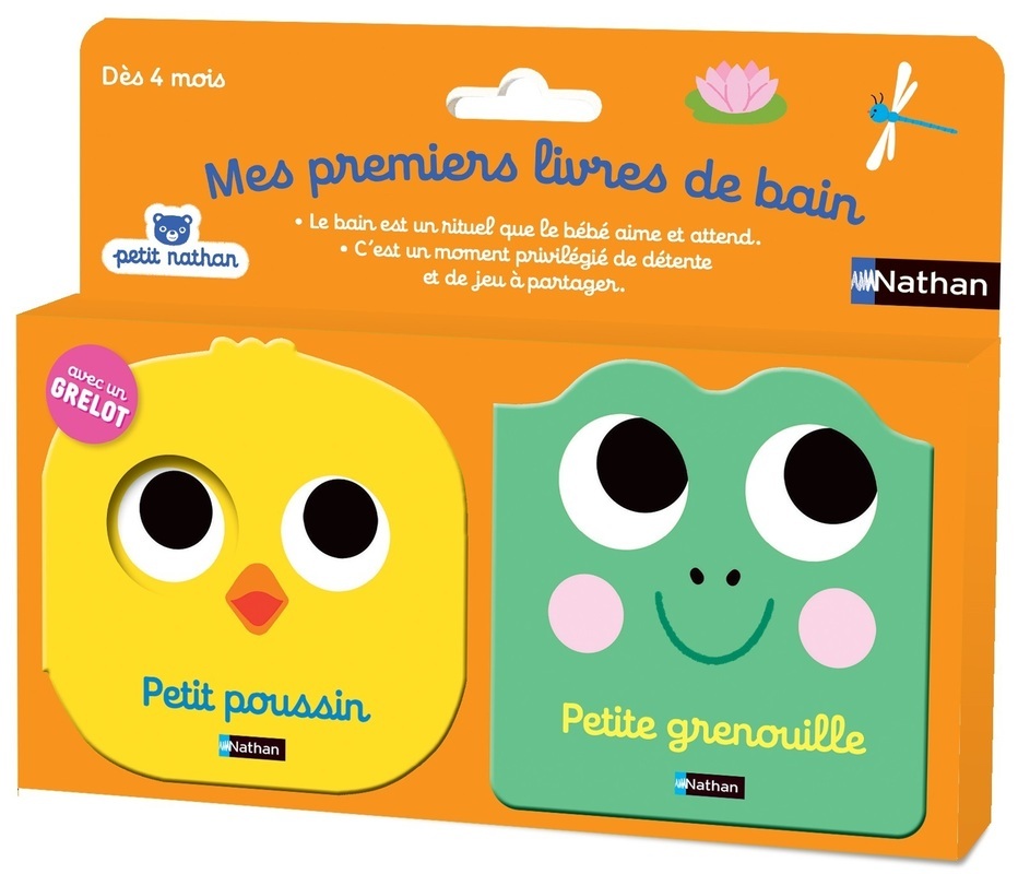[9782095058425] Mes premiers livres de bain - Petit poussin - Petite grenouille