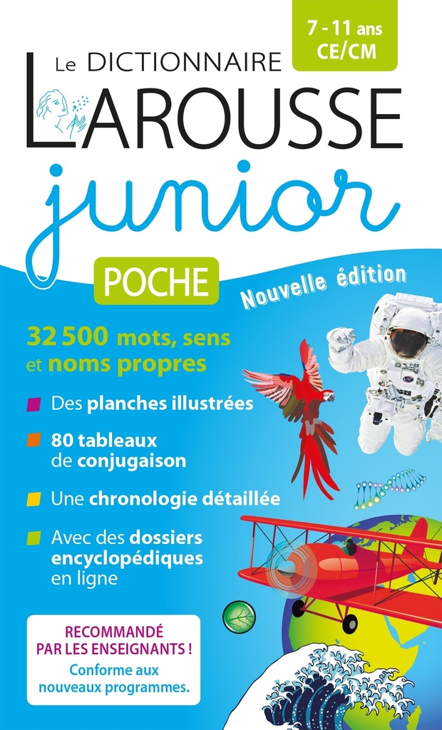 [9782036068940] Le dictionnaire Larousse Junior poche - 7/11 ans - CE/CM