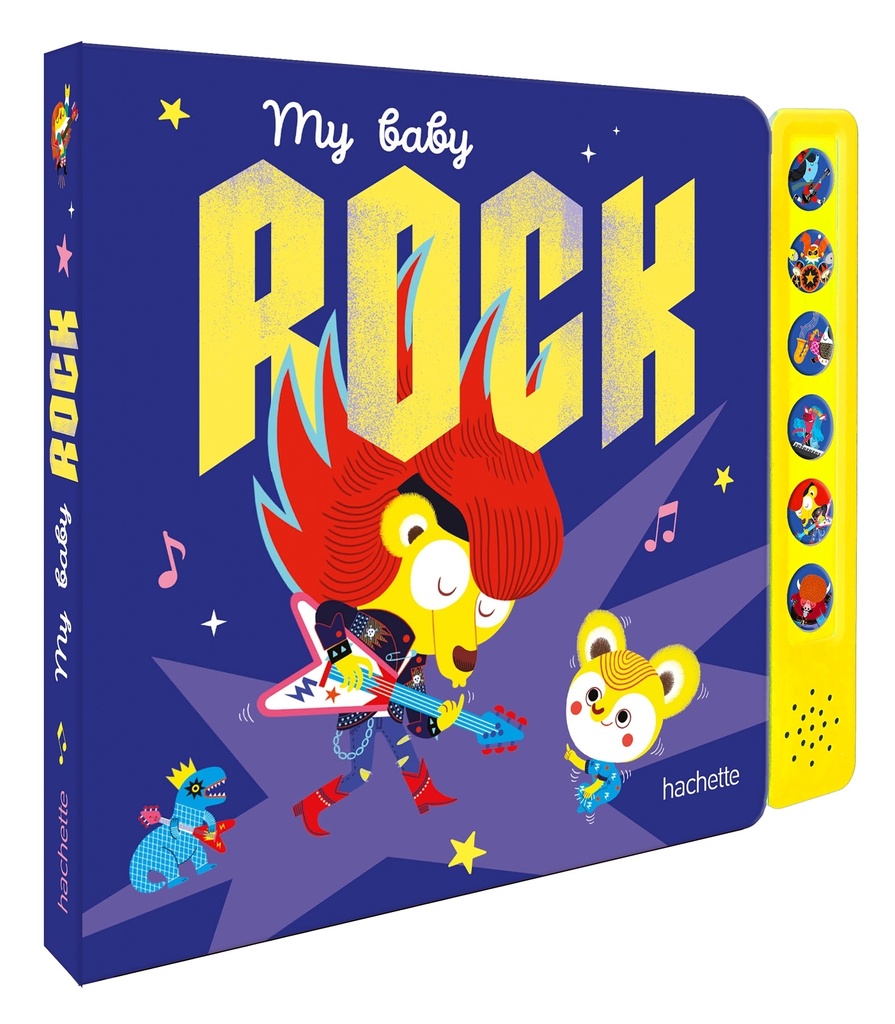 My Baby Rock - livre sonore avec module sonore et 6 boutons