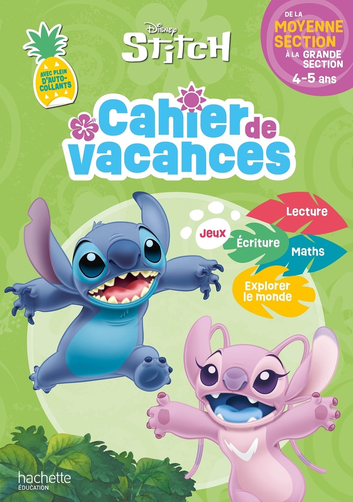[9782017362678] Disney - Stitch - Cahier de vacances 2026 - De la Moyenne Section à la Grande Section