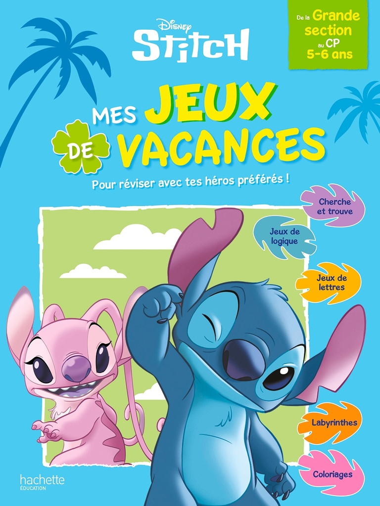 [9782017362692] Disney - Stitch - Mes   jeux de vacances 2026 - De la Grande Section au CP