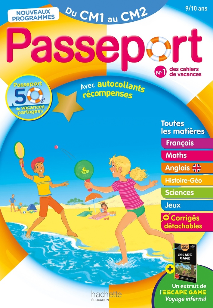 [9782017362517] Passeport Du CM1 au CM2 9/10 ans Cahier de vacances 2026